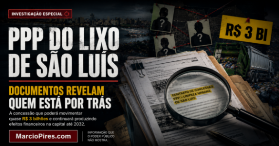 Uma investigação reconstruiu a cadeia por trás da PPP do lixo de São Luís, uma concessão bilionária que continuará produzindo efeitos financeiros até 2032.
