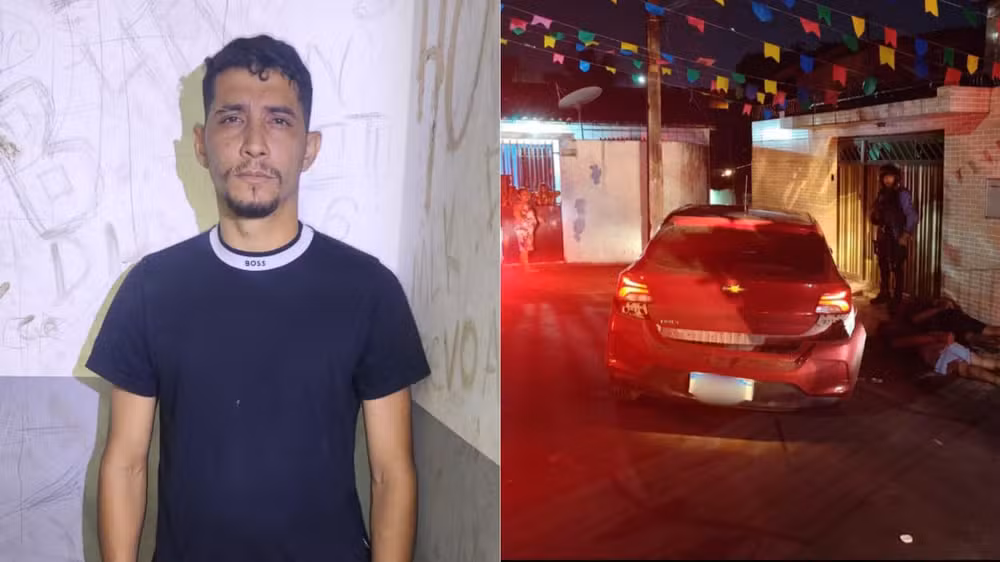 Polícia Militar prende em São Luís homem com três mandados de prisão por roubo após localizar veículo perto de uma praça