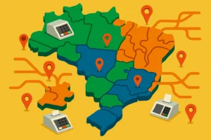 Mapa colorido do Brasil mostra que eleições 2026 batem recorde, com urnas e estados no primeiro e segundo turnos.